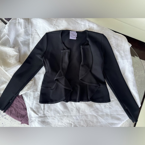 nwot Herve leger black blazer Kaydan size XS - Picture 2 of 8